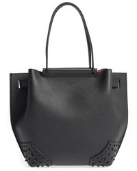 Tod's Small Wave Leather Tote Orange