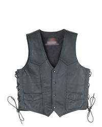Mossi Lace Up Leather Vest