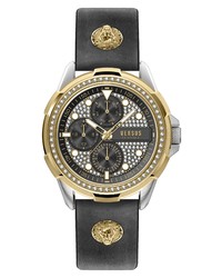 Versus Versace Arrondisset Chronograph Leather Watch