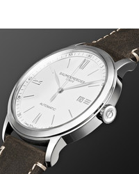 Baume & Mercier Classima Automatic 42mm Stainless Steel And Leather Watch