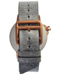 Miansai M12 Round Leather Strap Watch 39mm