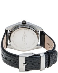 Kenneth Cole Modelcurrentbrandname New York Classic Roman Numeral Watch Croc Embossed Leather Band