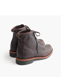 Chippewa Original For Jcrew Leather Plain Toe Boots