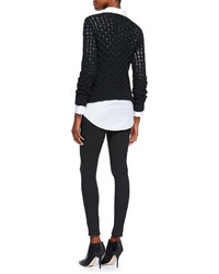 Theory Piall Stretch Knit Pull On Leggings