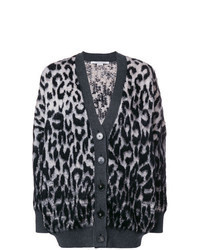 Charcoal Leopard Cardigan