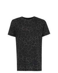 Charcoal Leopard Crew-neck T-shirt