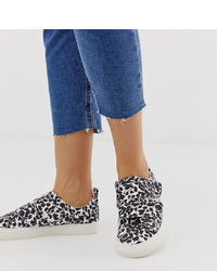 Charcoal Leopard Low Top Sneakers