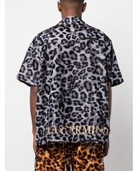 Mastermind Japan Leopard Print Short Sleeved Shirt