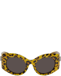 Balenciaga Yellow Oval Sunglasses