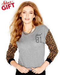 Charcoal Leopard Sweater