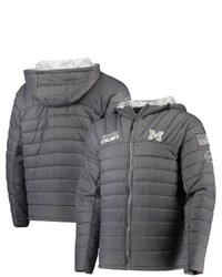 Colosseum Graycamo Michigan Wolverines Oht Military Appreciation Iceman Snow Puffer Full Zip Hoodie Jacket At Nordstrom