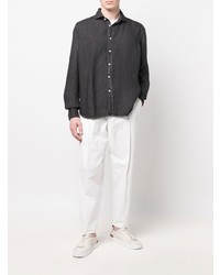 Canali Slim Fit Linen Shirt