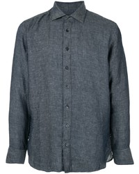 120% Lino Textured Longsleeved Shirt