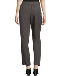 Eileen Fisher Tapered Linen Ankle Pants