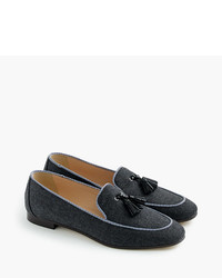 J.Crew Charlie Loafers In Wool Flannel