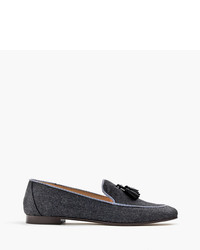 J.Crew Charlie Loafers In Wool Flannel