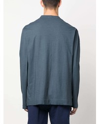 Massimo Alba Long Sleeve Cotton Henley Shirt
