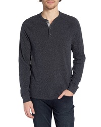 Faherty Luxe Heather Knit Organic Cotton Henley