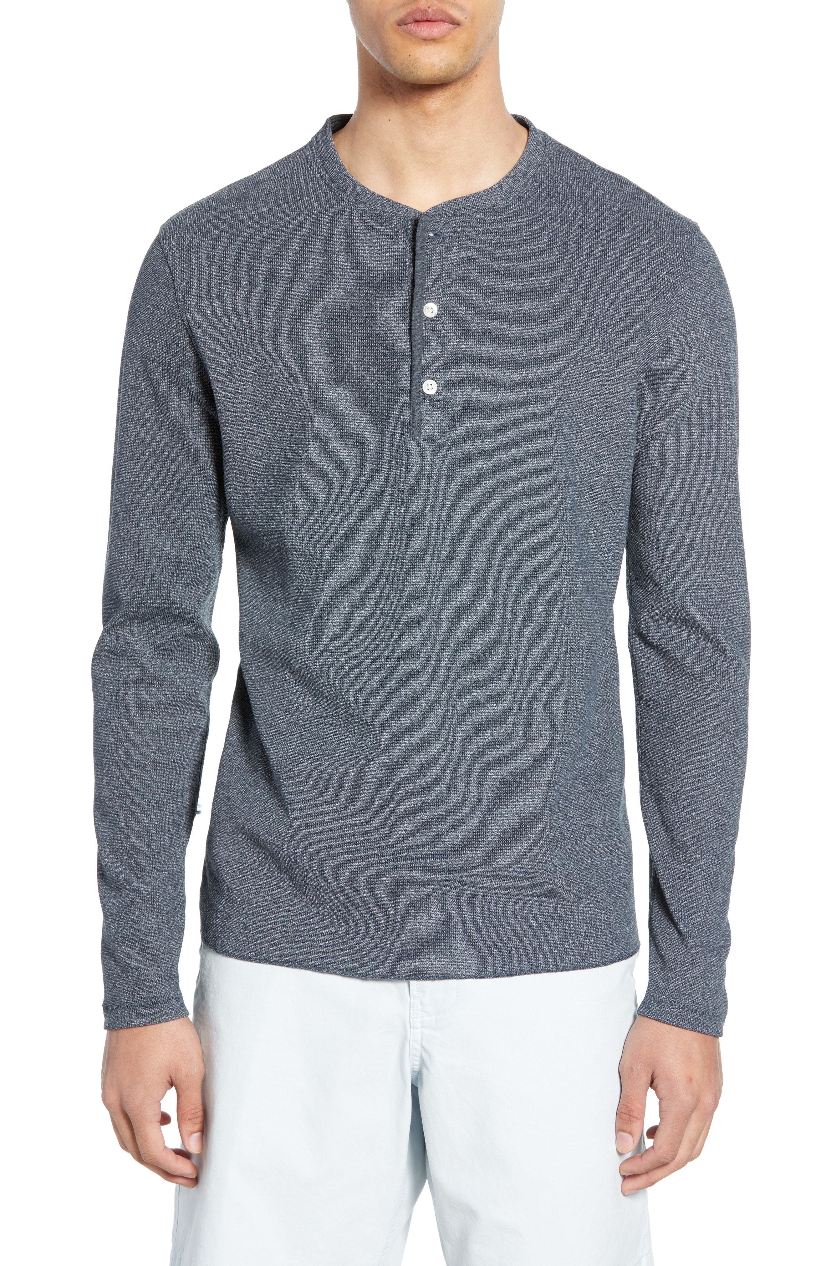 Billy Reid Regular Fit Waffle Knit Henley 115 Nordstrom