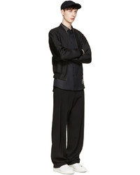 Alexander McQueen Black Studded Collar Shirt