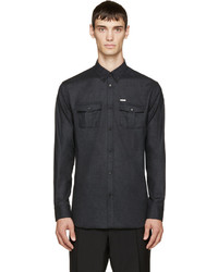 DSQUARED2 Charcoal Military Shirt