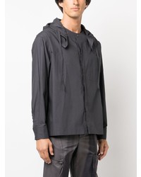JiyongKim Detachable Hood Cotton Shirt