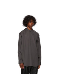 Fear of God Ermenegildo Zegna Grey Oversized Polo Neck Shirt