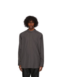 Fear of God Ermenegildo Zegna Grey Oversized Polo Neck Shirt