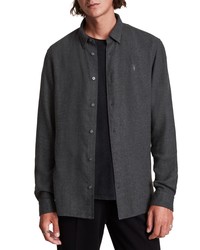 AllSaints Hemlock Melange Button Up Shirt