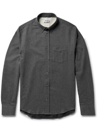 Acne Studios Isherwood Button Down Collar Brushed Cotton Twill Shirt
