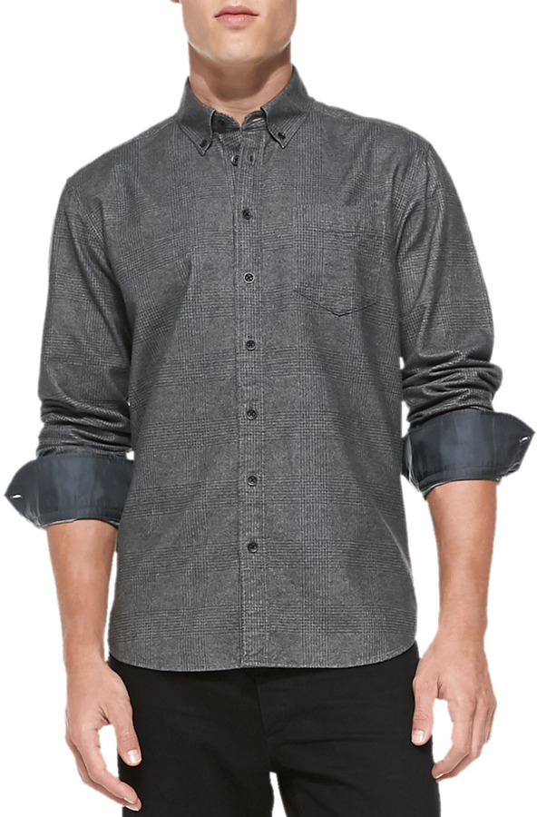 charcoal oxford shirt