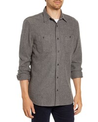 Nordstrom Men's Shop Regular Fit Herringbone Button Up Shirt