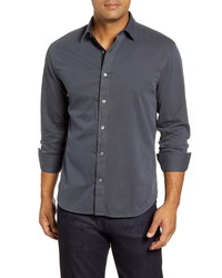 Bugatchi Shaped Fit Solid Button Up Shirt