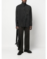 Lemaire Stand Up Collar Long Sleeve Shirt