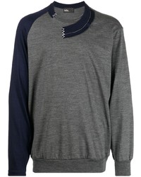 Kolor Asymmetric Wool Long Sleeve T Shirt