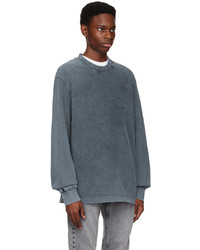 Han Kjobenhavn Gray Distressed Long Sleeve T Shirt