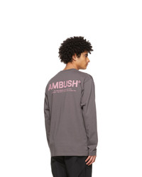 Ambush Grey Xl Logo Long Sleeve T Shirt