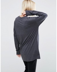 Asos Long Sleeve Longline T Shirt