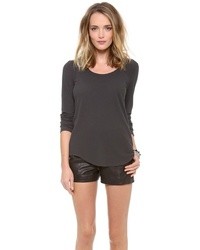 A.L.C. Long Sleeve Scoop Neck Tee