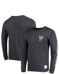 Retro Brand Original Black Inter Miami Cf Tri Blend Long Sleeve T Shirt