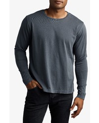 ROWAN APPAREL Rowan Asher Standard Long Sleeve Cotton T Shirt In Basalt At Nordstrom