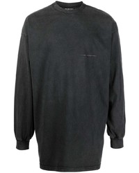 Balenciaga Strike 1917 Print Long Sleeved T Shirt
