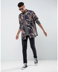 Asos Tall Oversized Long Sleeve T Shirt In Heavy Weight Jersey With Acid Wash