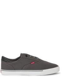 Levi's Charcoal Ethan Canvas Low Top Sneakers
