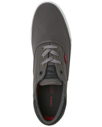 Levi's Charcoal Ethan Canvas Low Top Sneakers