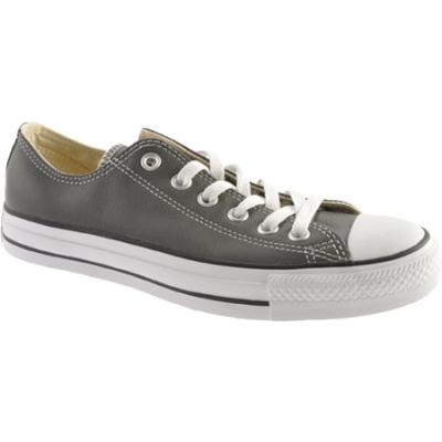 charcoal leather converse