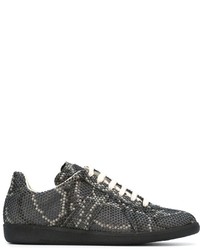 Maison Margiela Textured Panelled Sneakers