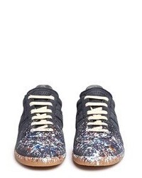 Maison Margiela Replica Splatter Paint Suede Sneakers