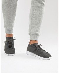 ASOS DESIGN Sock Trainers In Grey Knit