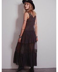 Free People Victoria Buttonfront Maxi By